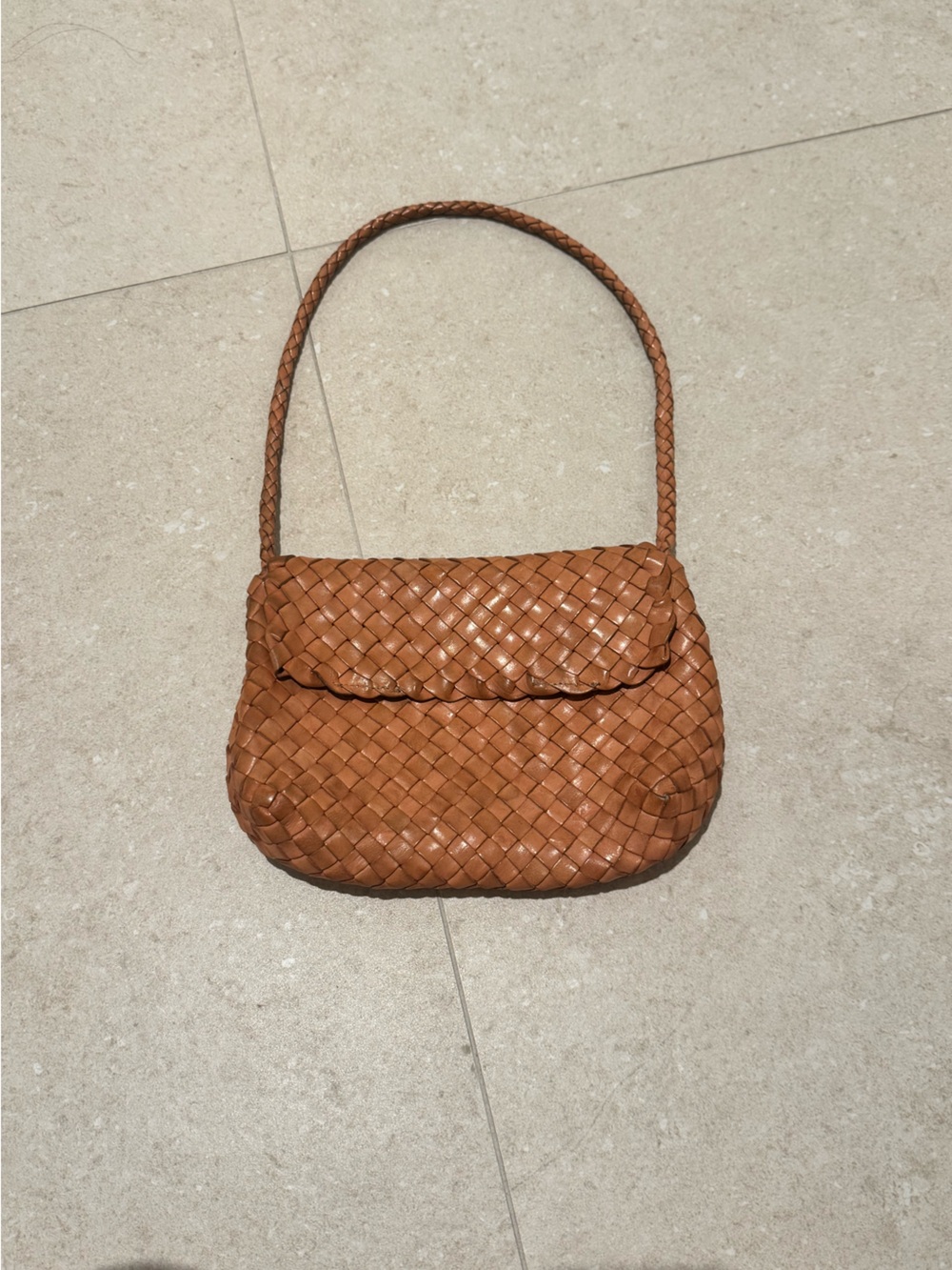 Loeffler Randall Billie Woven Leather Shoulder Bag - Picture 12 of 16